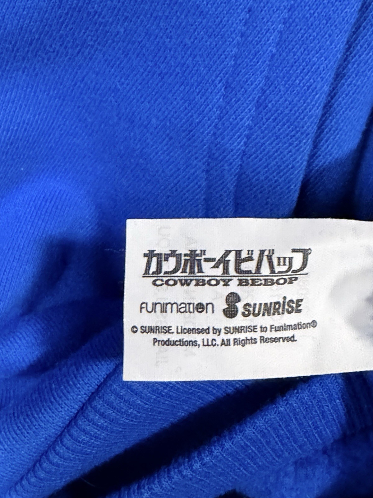 Cowboy Bebop Hoodie Faye Valentine Blue Anime Mens M Dumbgood Sexy Bounty Space