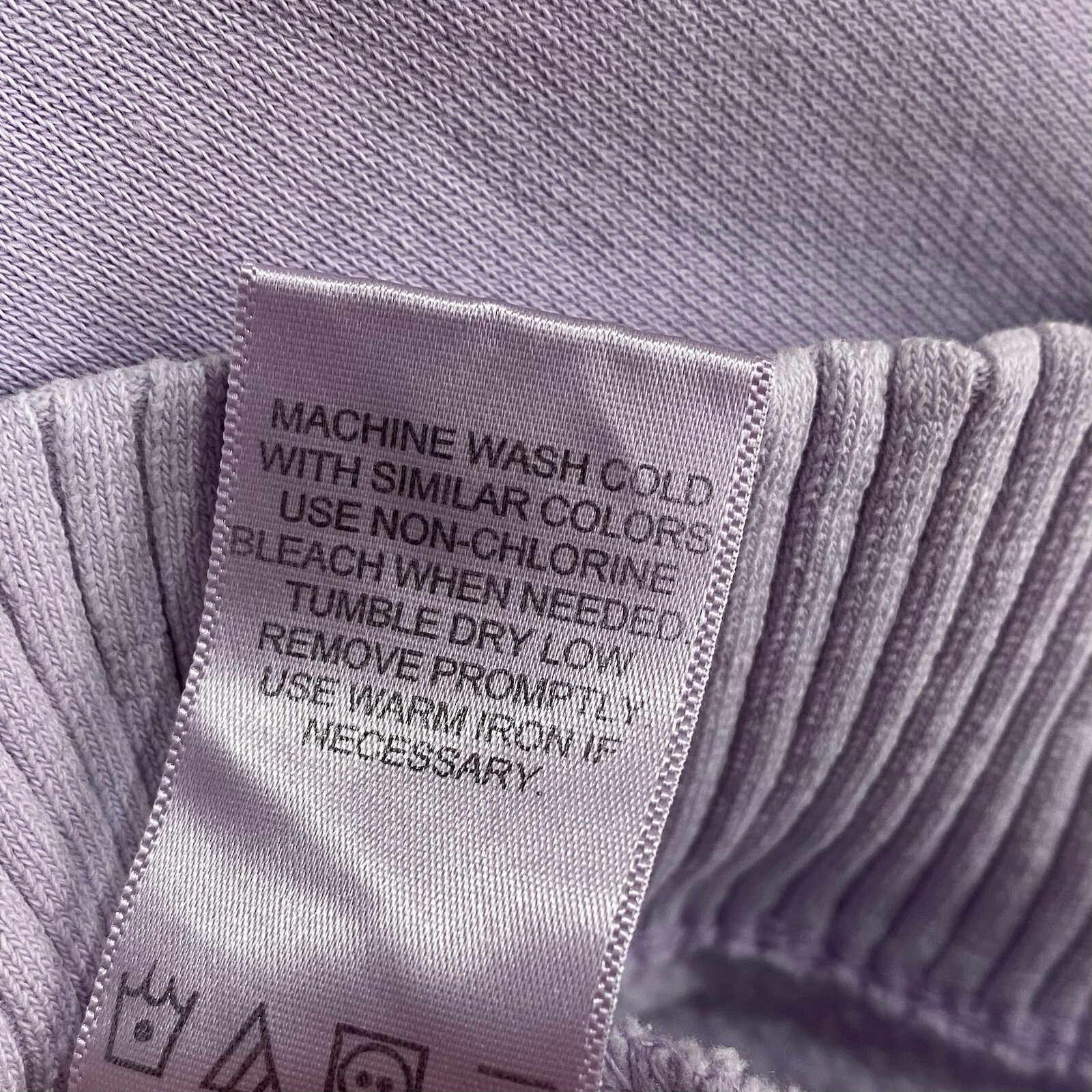 C&C Womens Sunwashed 1/4 Zip Pullover Sweatshirt Sz M Lavender Long Sleeve