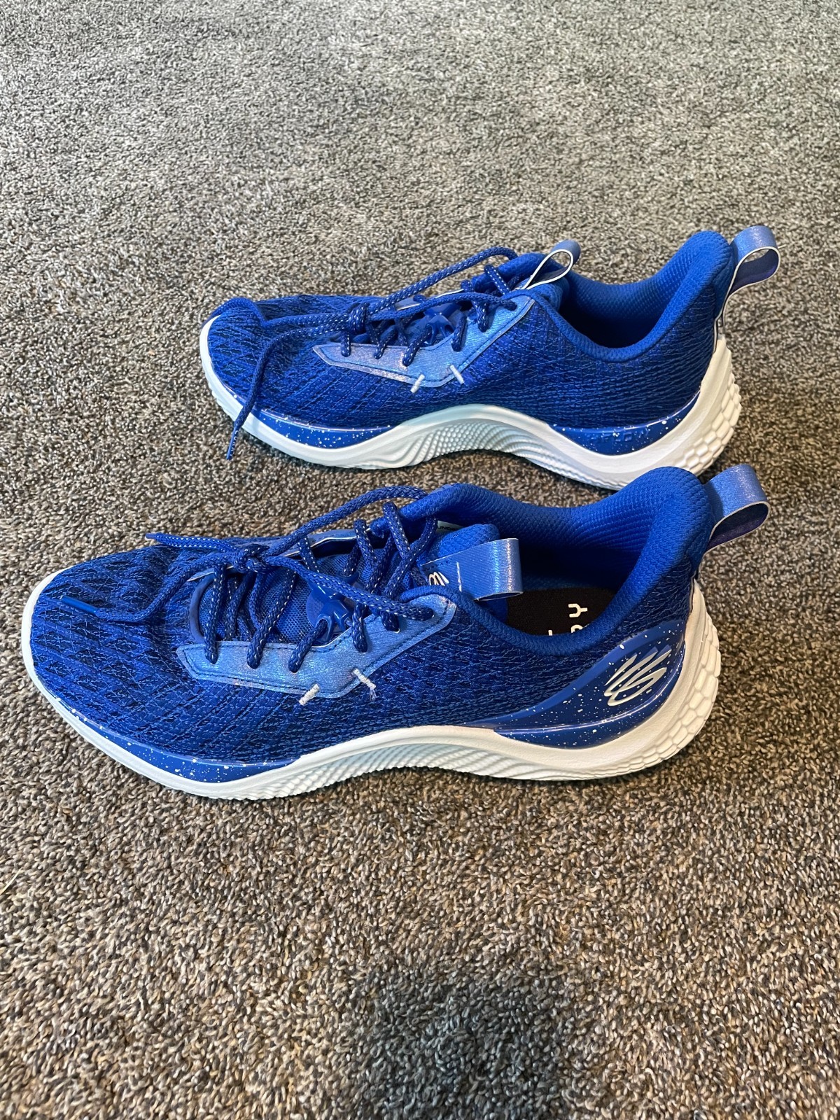 curry 10 flow team royal blue size 11.5