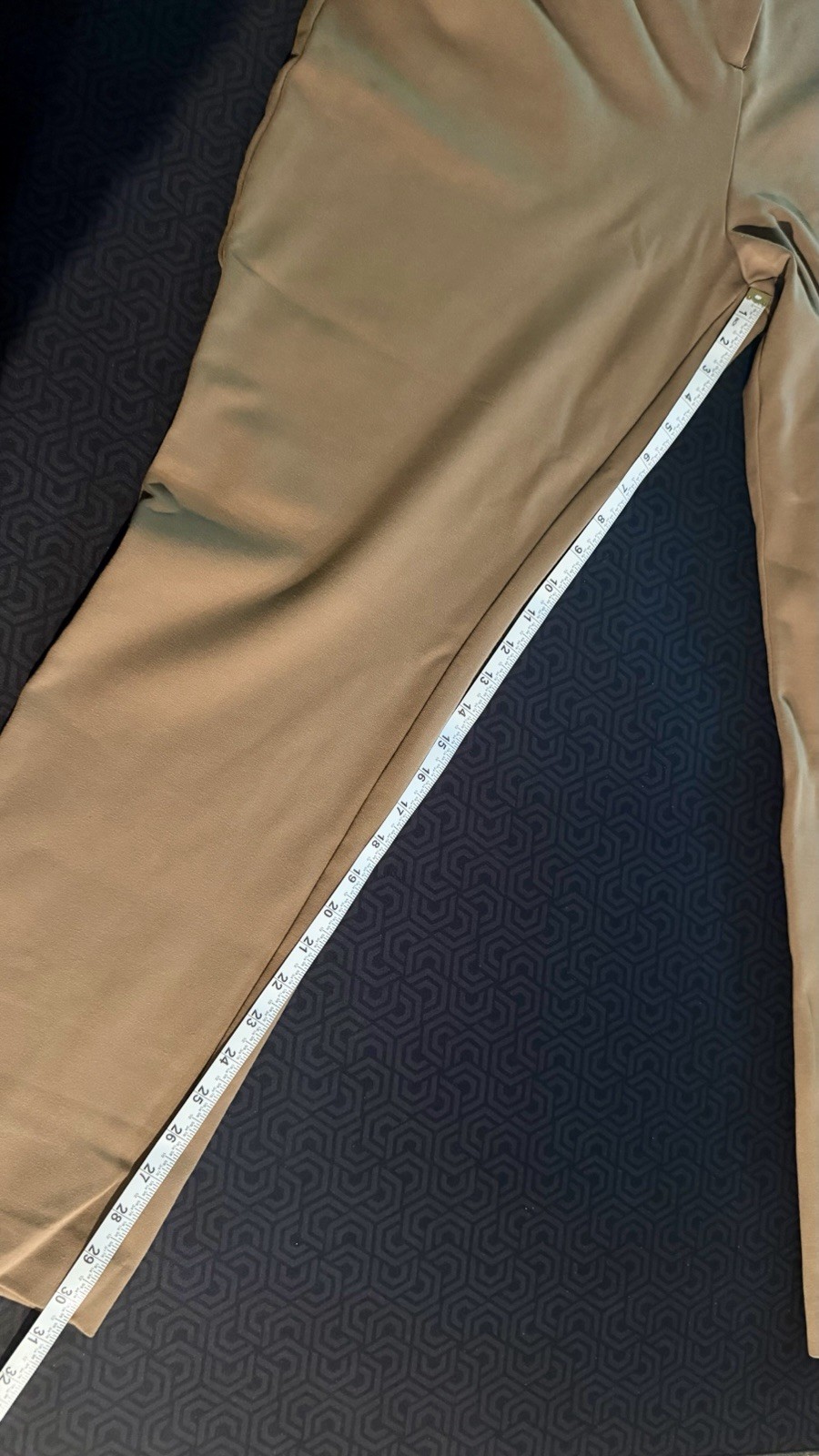 Susan Graver Driftwood Brown Liquid Knit Straight Leg Pull-On Pants Size XL