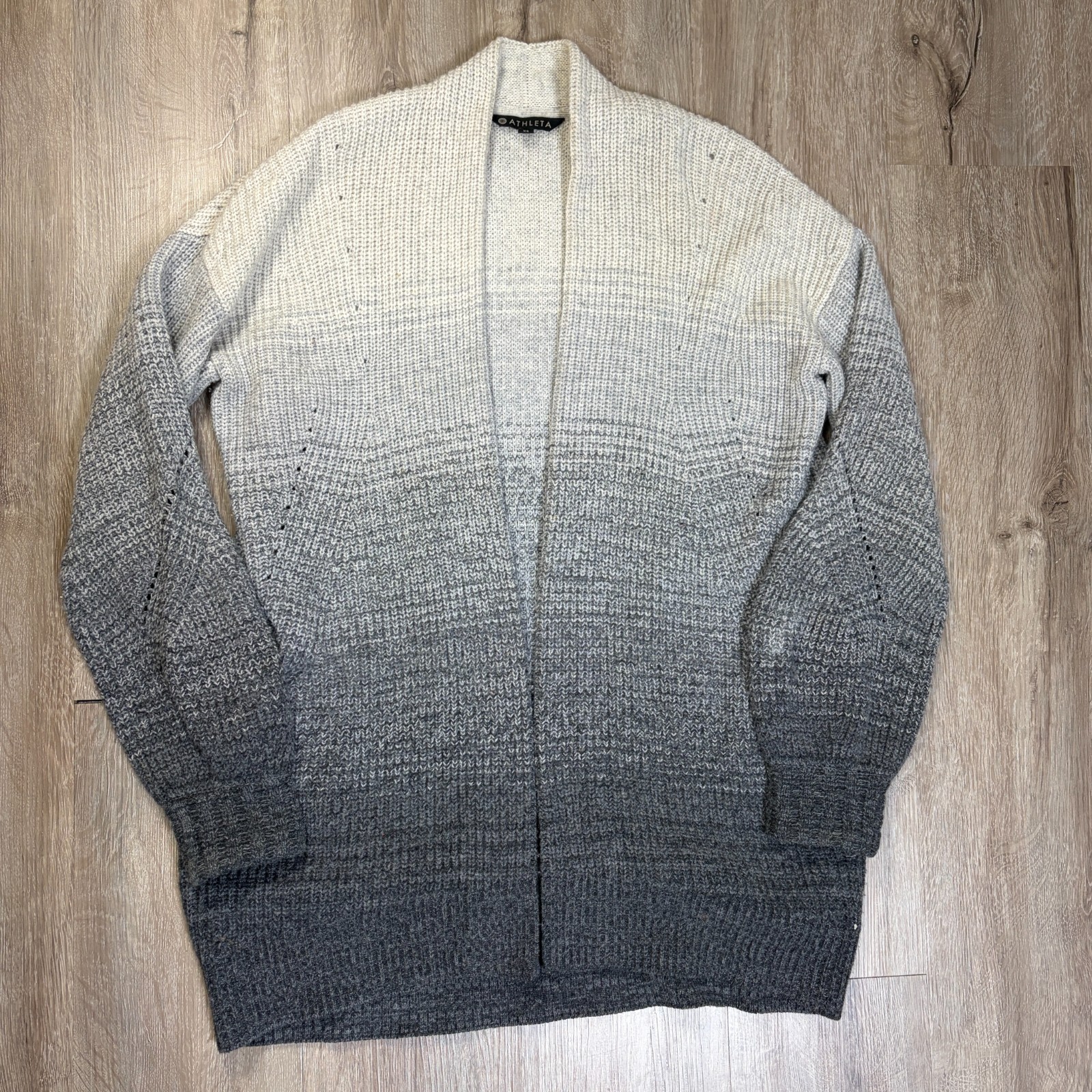 Athleta Wool Cashmere Lucca Ombré Wrap Open Cardigan Women’s XS