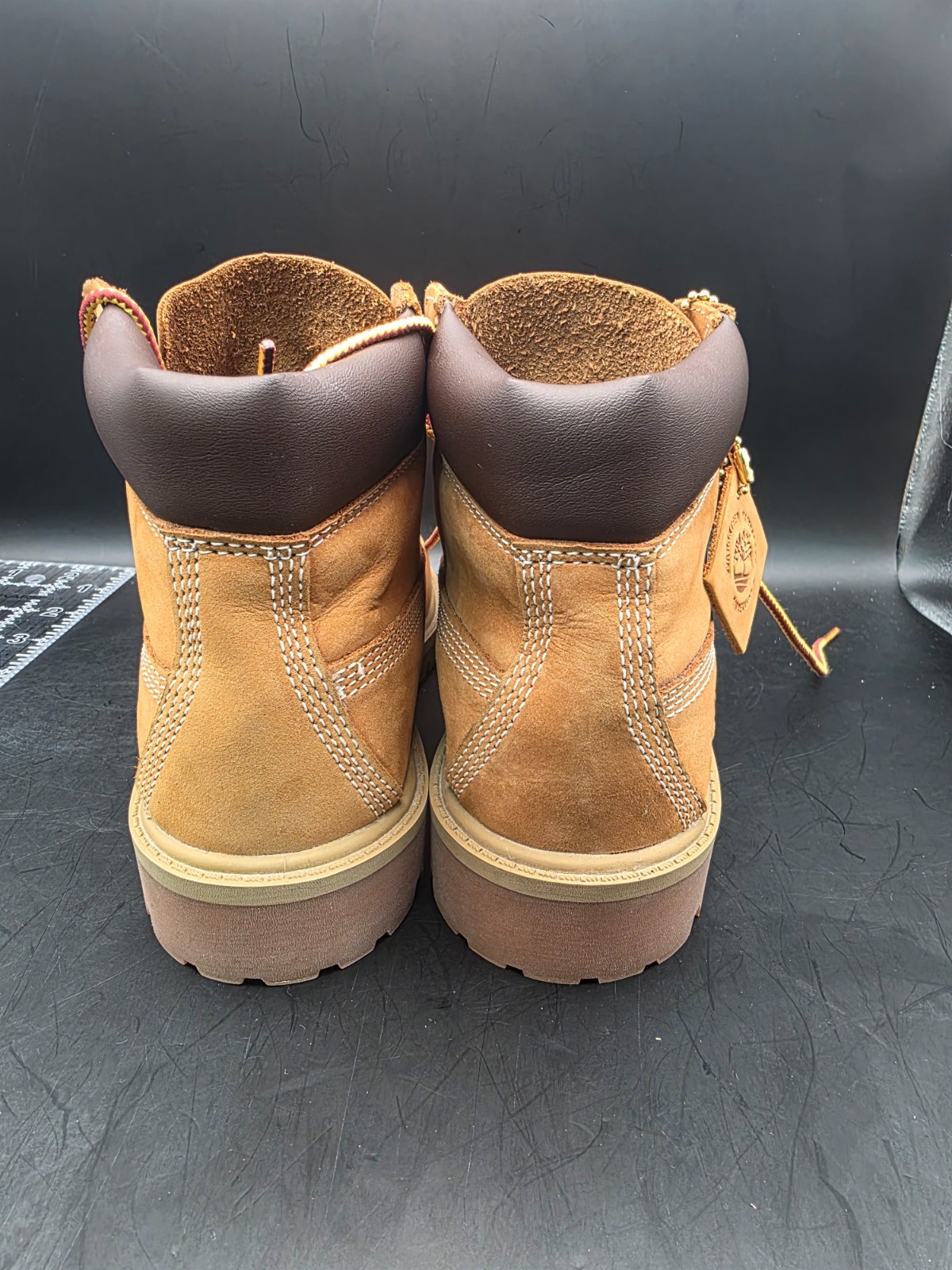 Timberland Boots Size 1 Wheat Premium Waterproof Nubuck