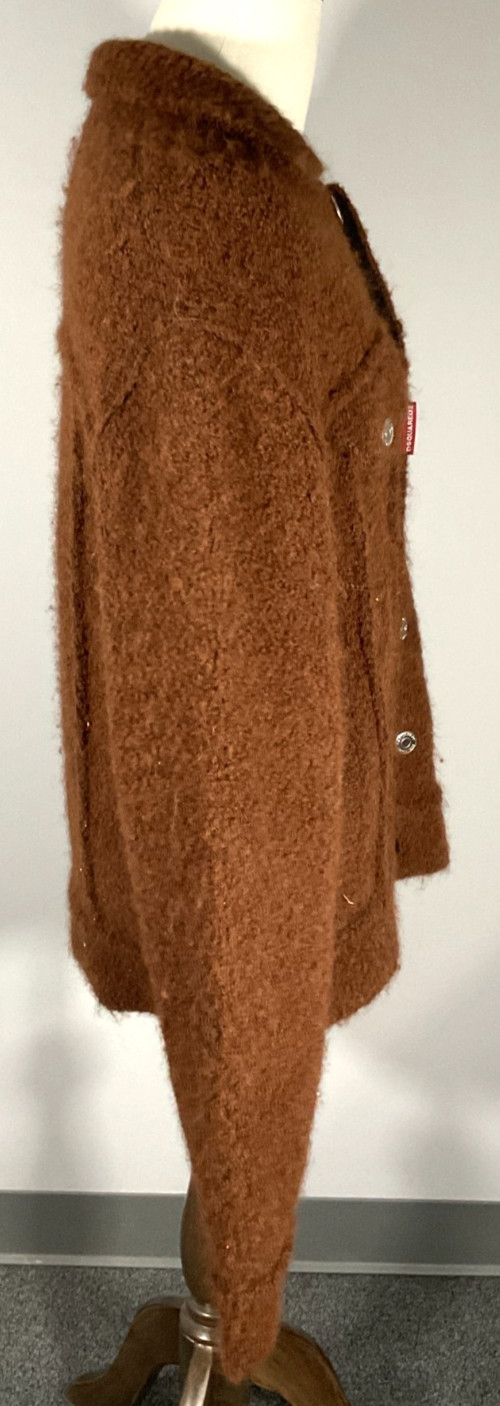Dsquared2 Knit Worker Men’s Size L Brown Jacket NWOT