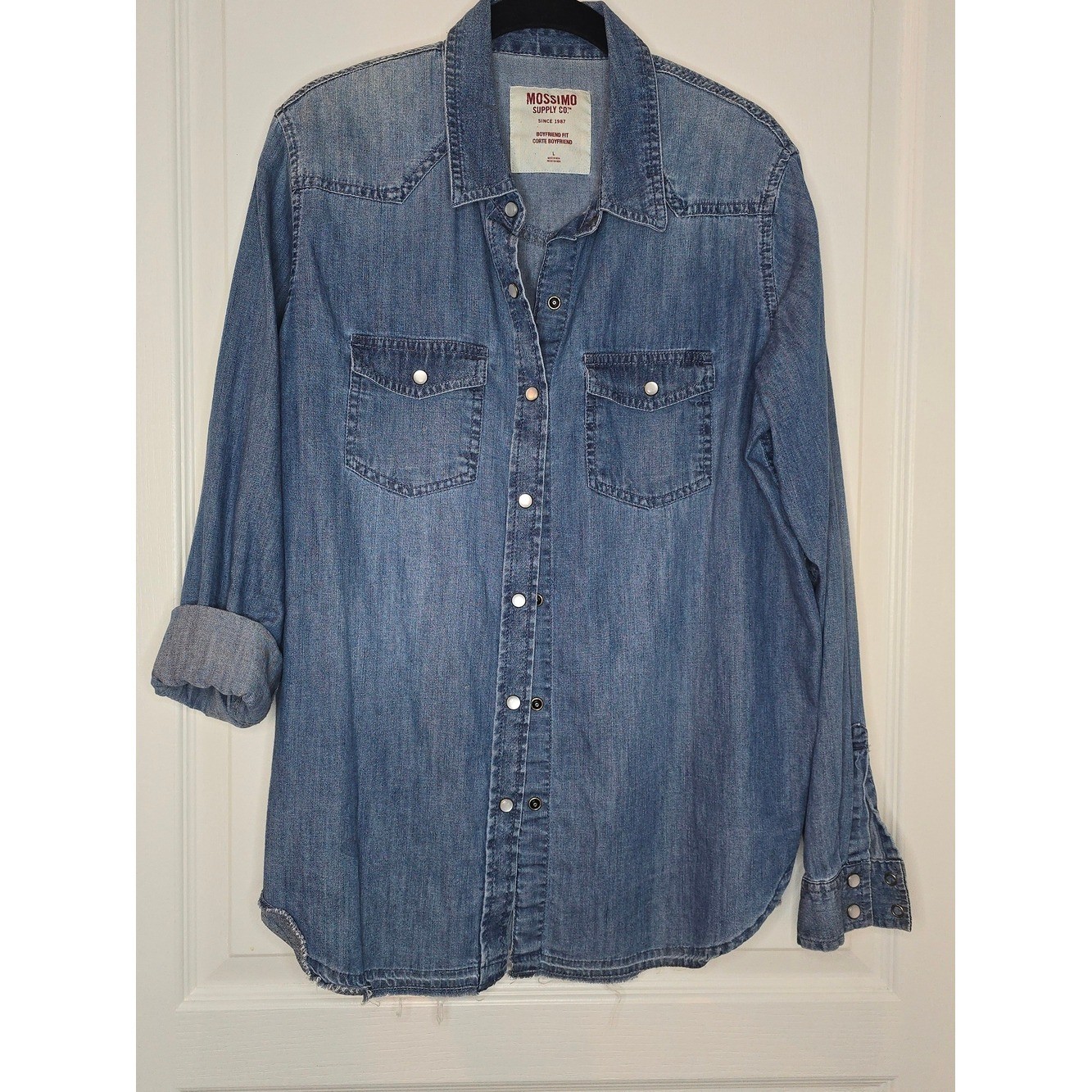 GAP Light Wash Denim Western Shirt