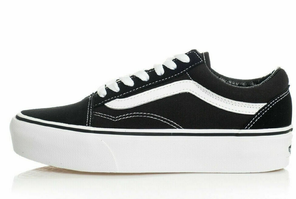 VANS Old Skool Plat unisex Classics black/ white Men’s Size 7.0 /women’s 8.5