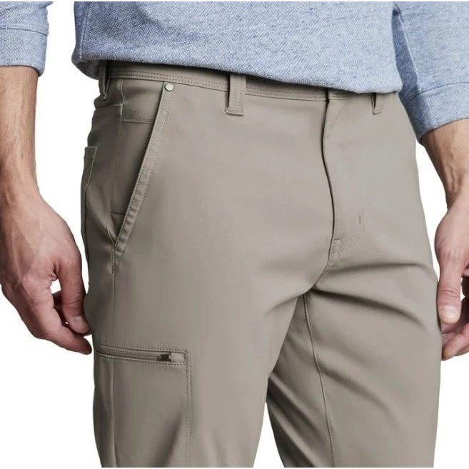 Copper and Oak Supply Co Utility Pants Men 30×29 Tan Straight Fit Tech