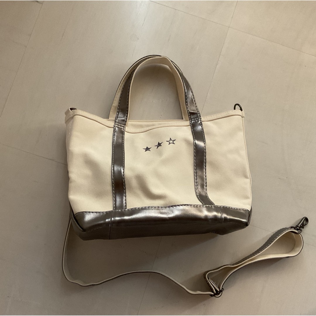 L.L.Bean Limited Edition Dark Pewter Tote Canvas Leather M Medium Used