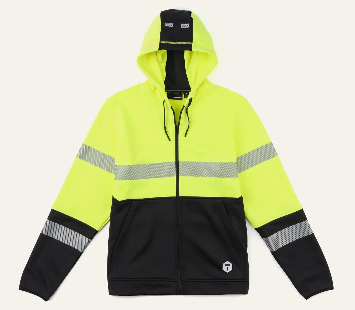 🧡*NWT* Truewerk M2 Grid Zip Up Hoodie Workwear Reflective Men’s Size L – Hi Vis