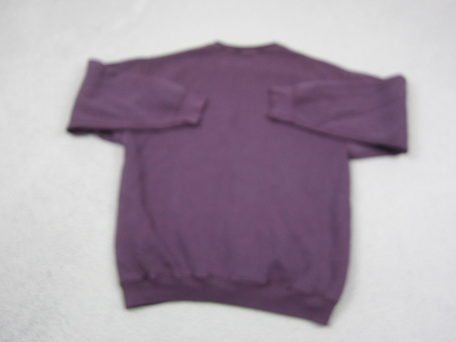 Vintage Tultex Sweatshirt Adult Large L Purple Henley Fleece 90s Sweater Casual