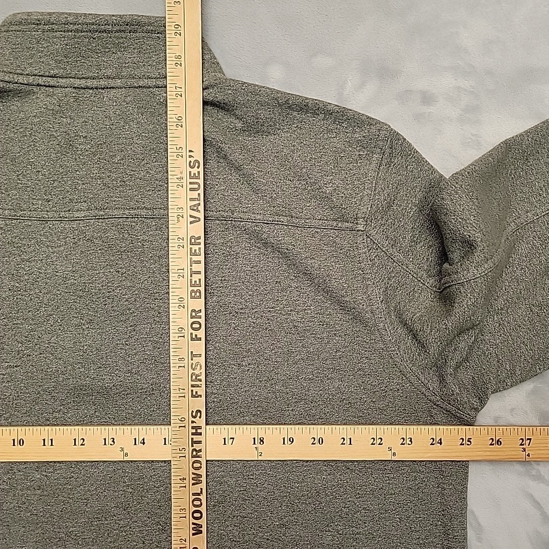 Vortex Pullover Mens XL Gray Snap Fleece Sweatshirt Outdoor Hunting Layer