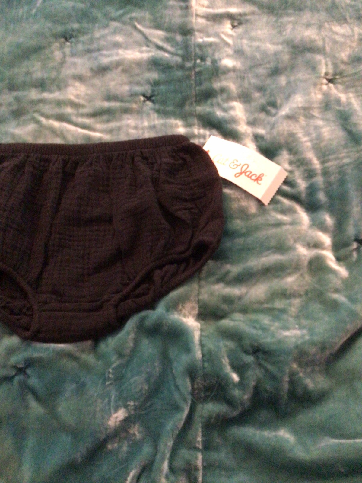 Cat & Jack Baby Girl Bloomers Shorts Black Muslin Gauze NWT 6-9M