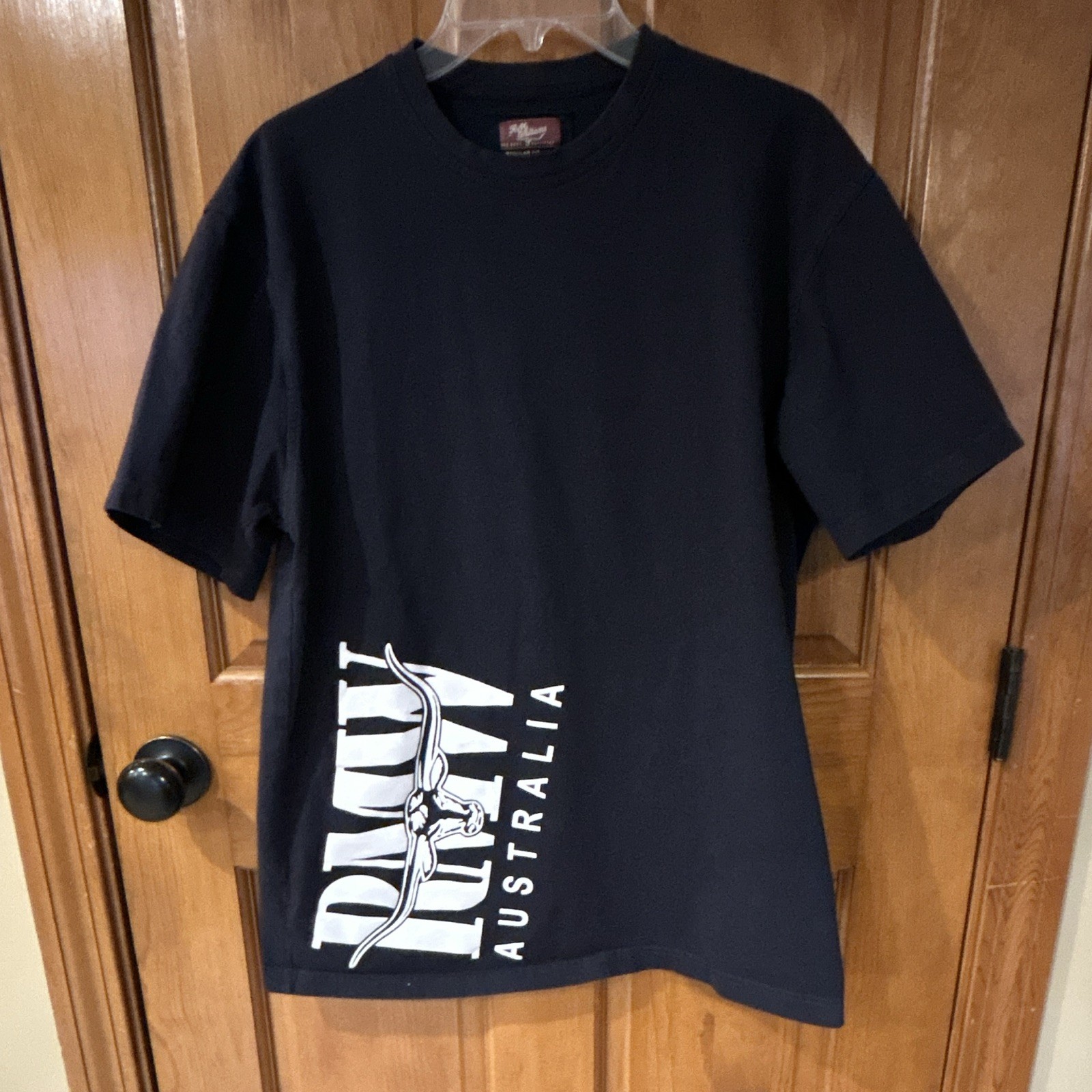 R.M. Williams Dinki Di Australia Logo Graphic Black T-Shirt Men’s L Crew Neck
