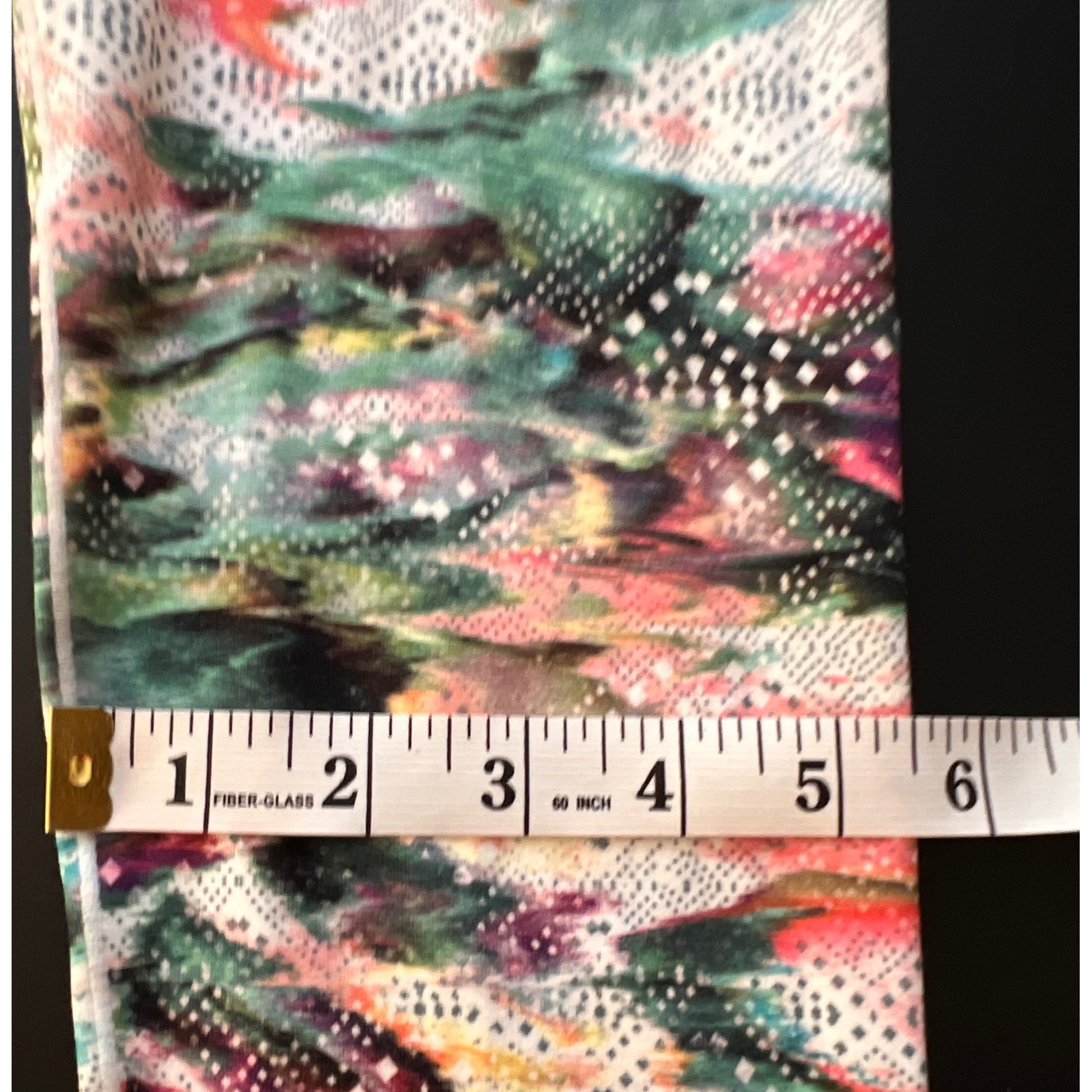 Prana Womens XL Multicolor Abstract Print High Rise Yoga Athletic Leggings