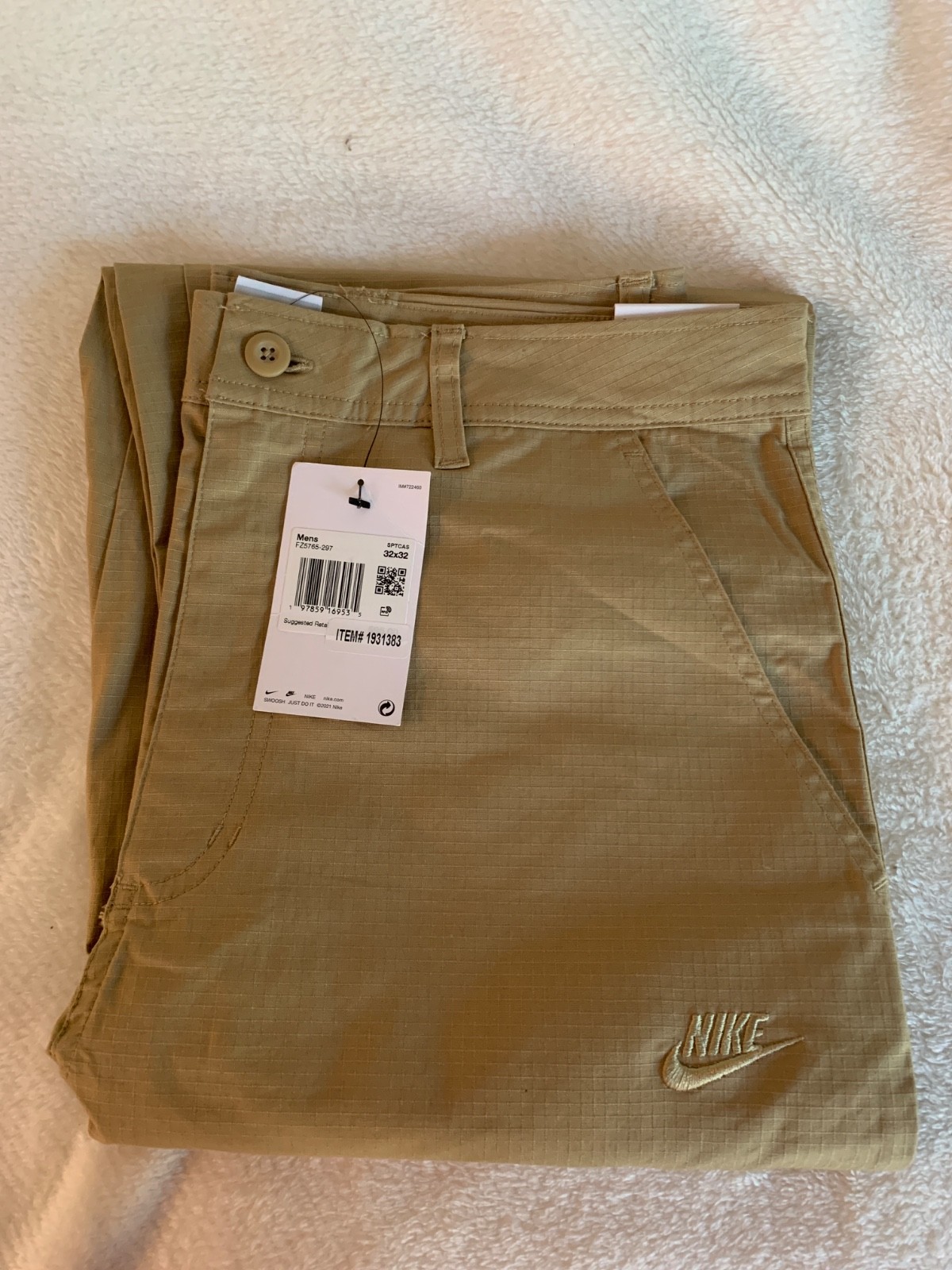 Nike Club Cargo Pants FZ5765-297 Khaki Mens Choose Size