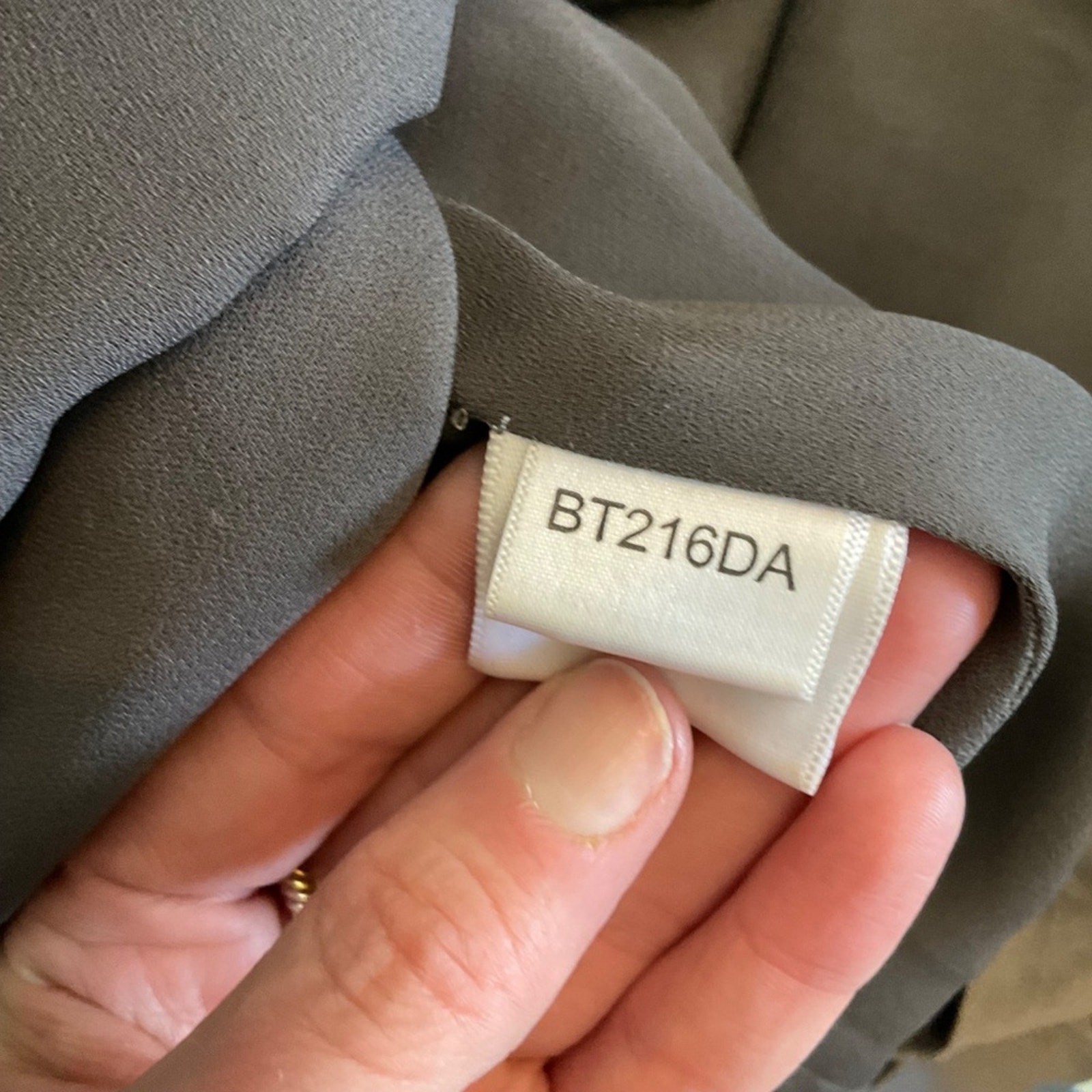 Y2K BCBG Max Azria gray silk bubble dress 2