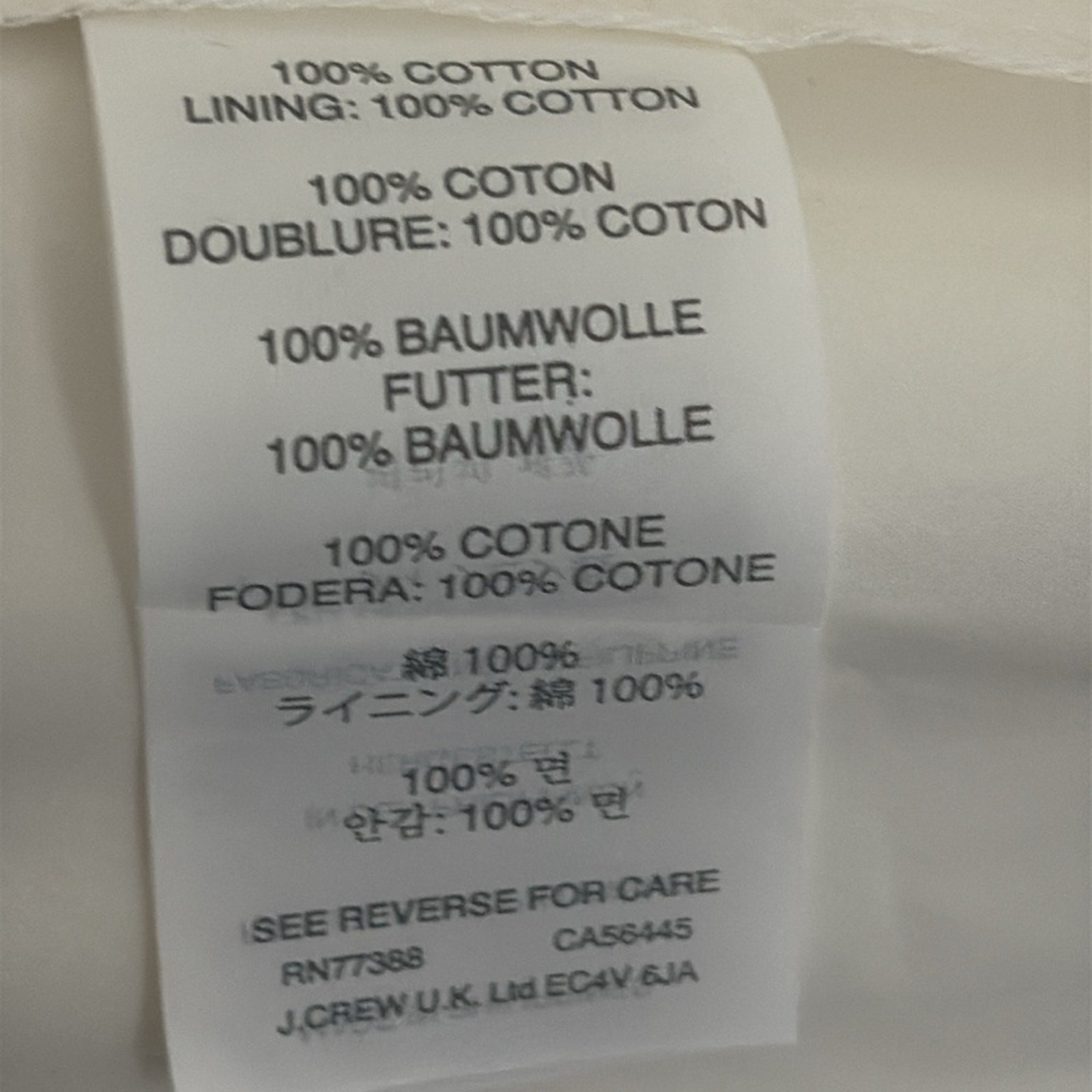 J. Crew Fit-and-flare mini dress cotton poplin structured flare hem white size 4