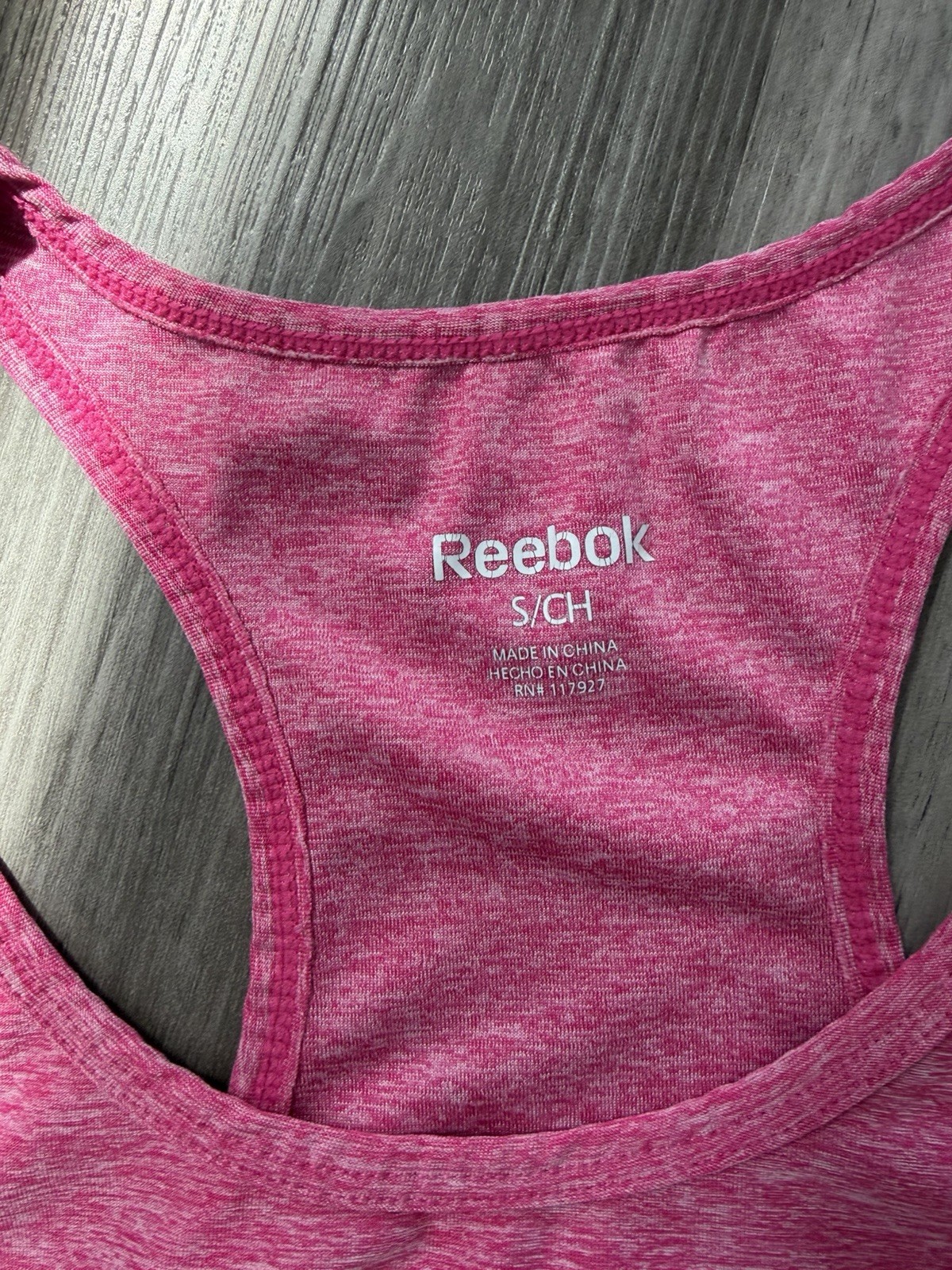 Pink Rebook Tank Top
