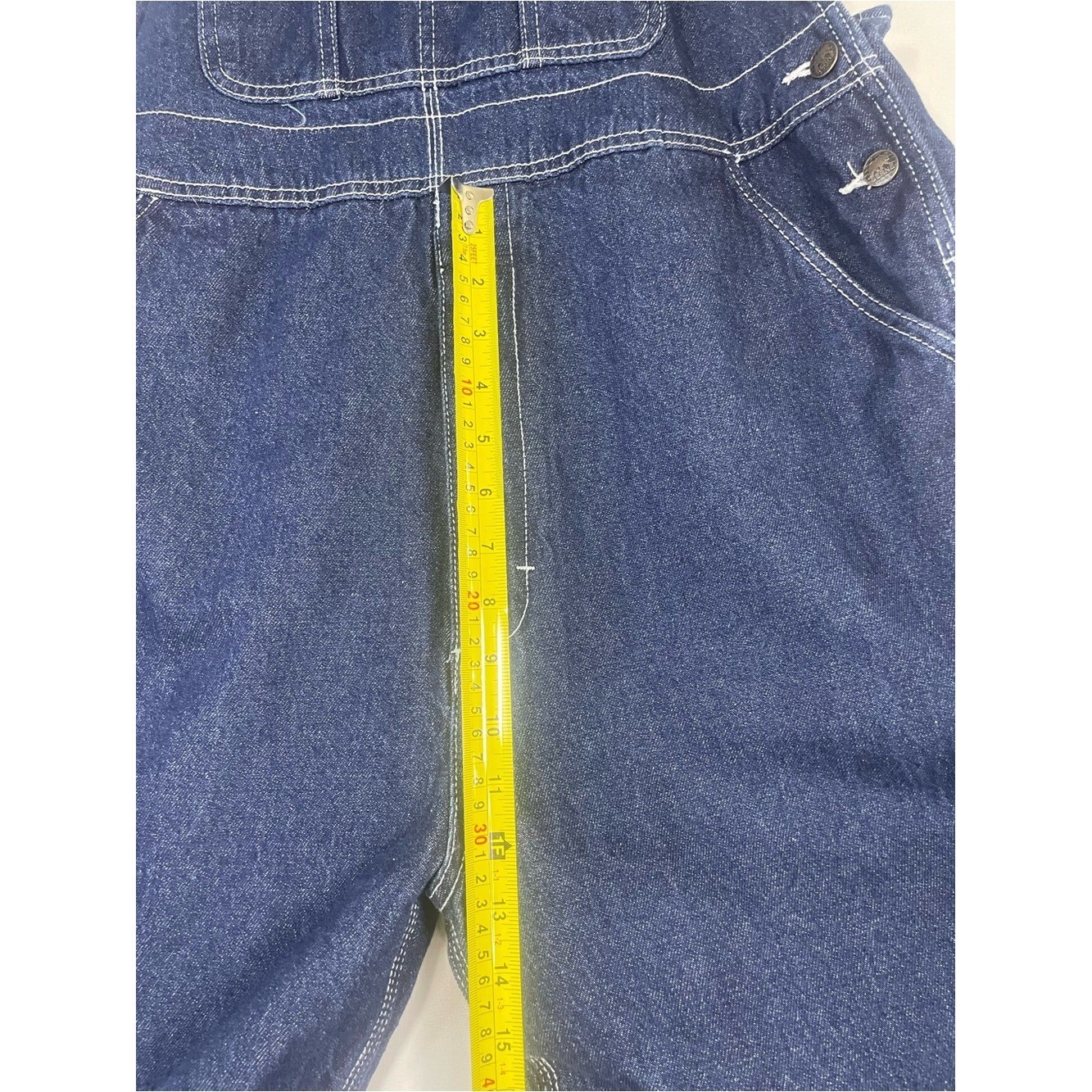 Relaxed Dark Blue Denim Men’s Overalls