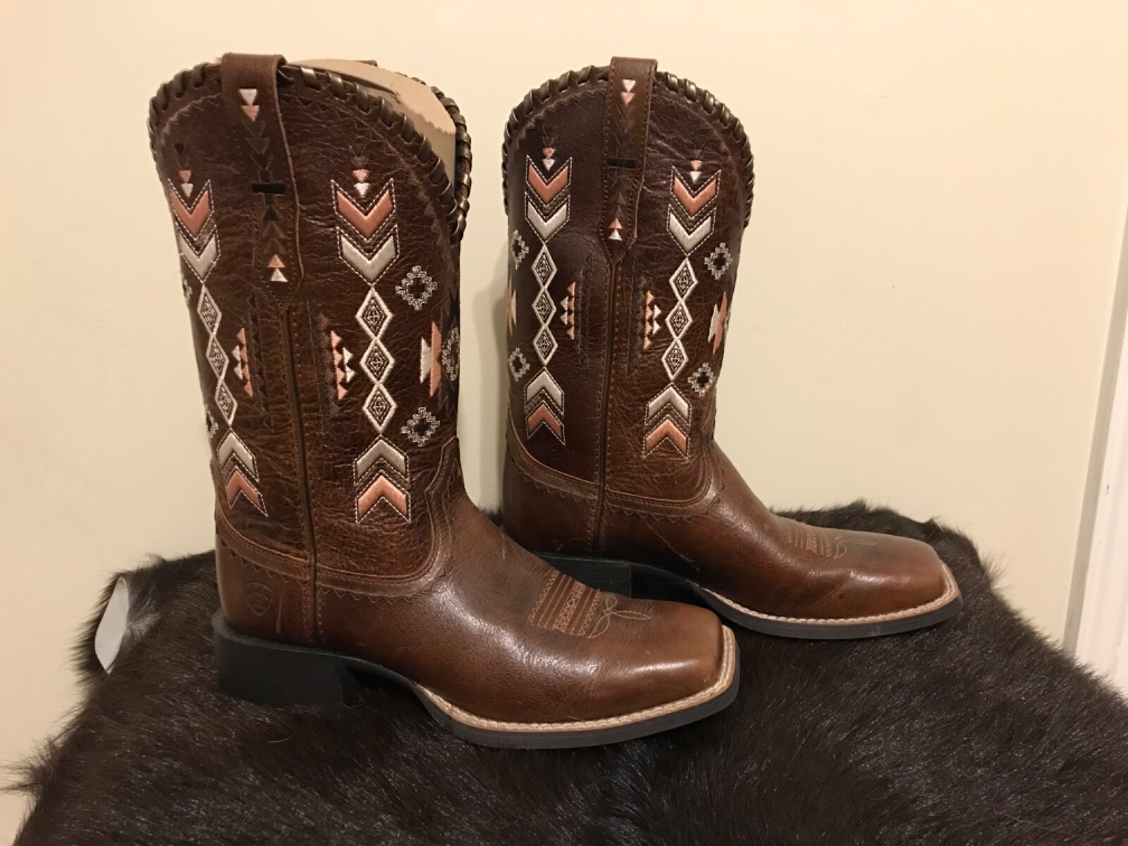 Ariat Ladies Round Up Skyler Canyon Tan Boots 10038327