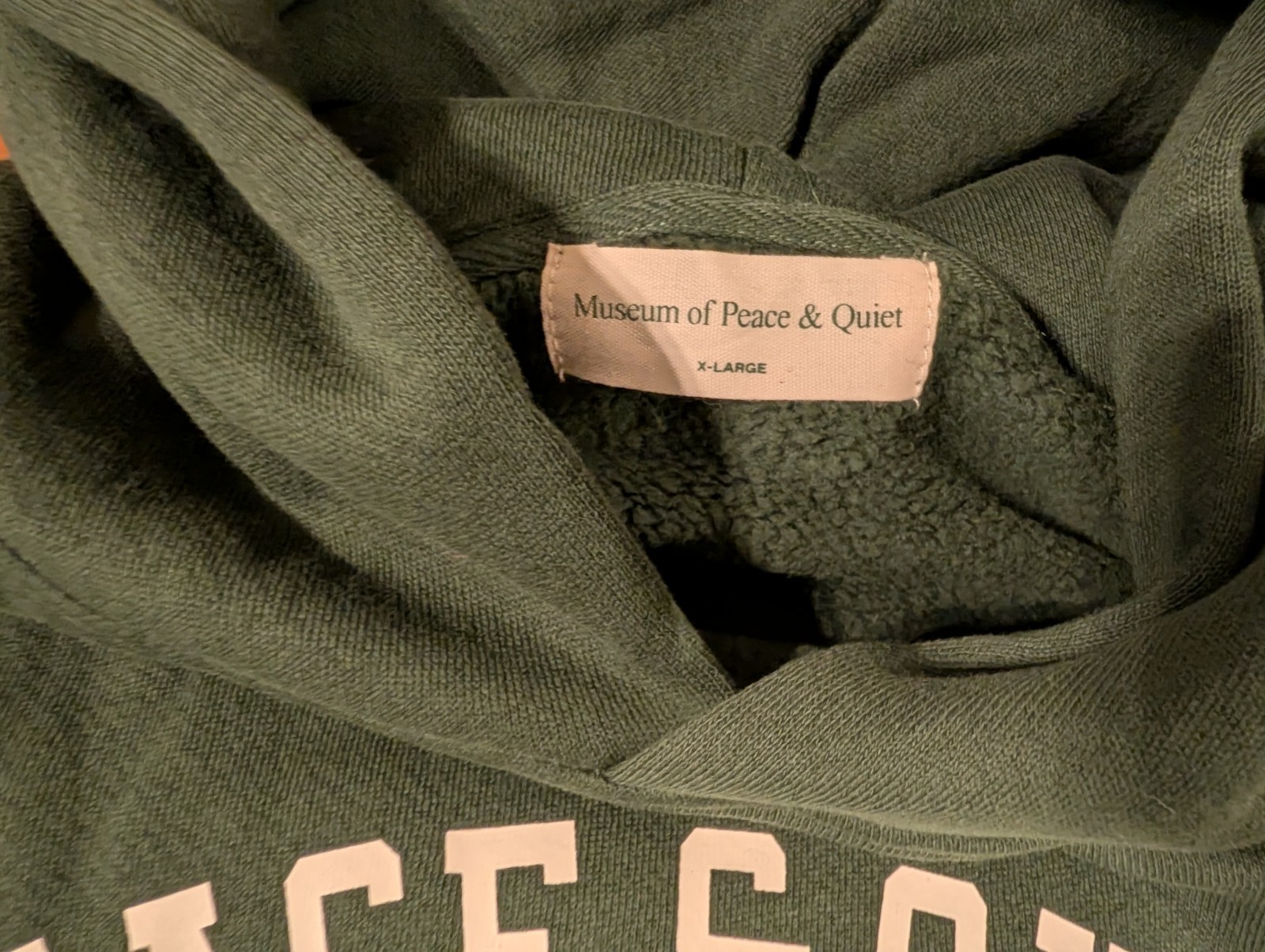 Museum Of Peace & Quiet Varsity Hoodie – XL Forest Green
