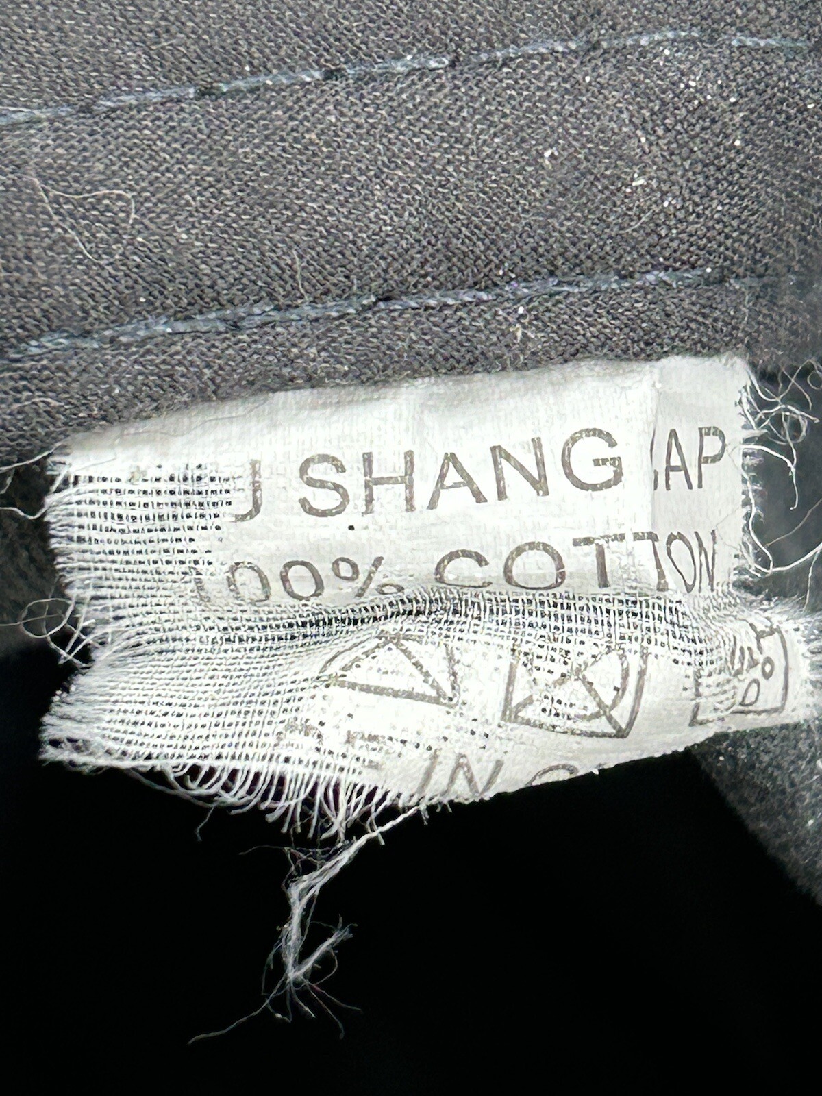 J Shang Strap Back Hat Cap Stone Washed Blue Plain No Logo