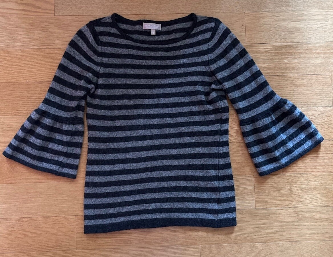 Women’s Benedetta B sweater Top Wool Viscose Nylon Cashmere blend size small