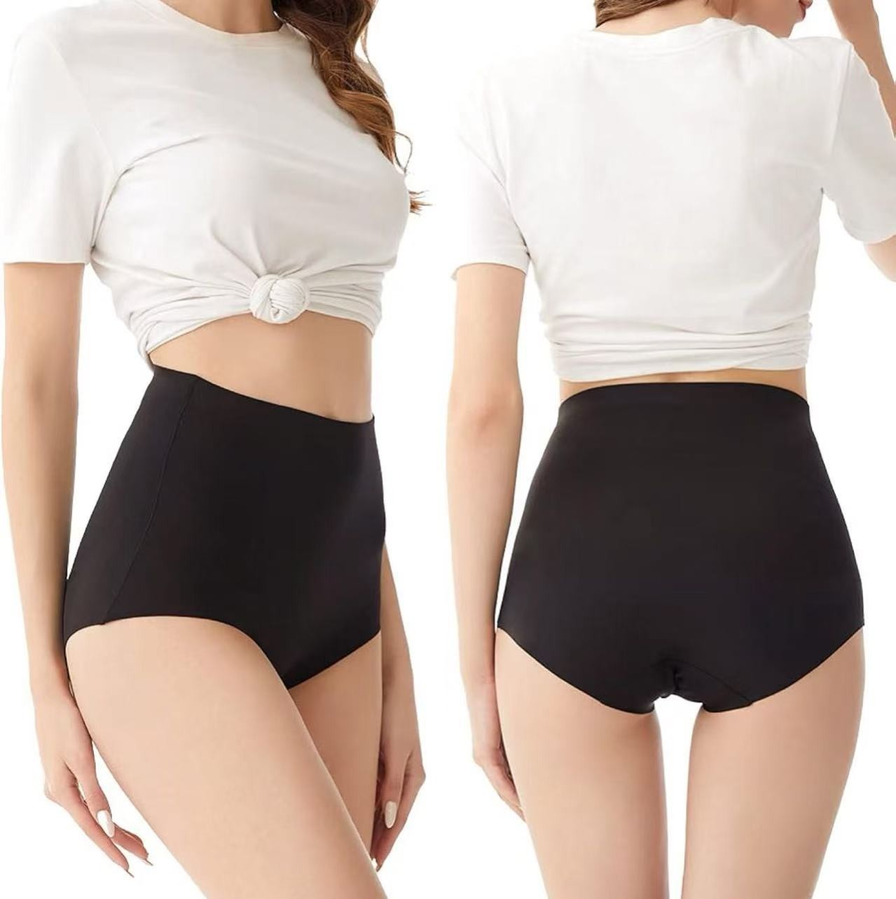 SIZE XXL No Show High Waist Briefs Underwear Women Seamless Panties Multi Pack
