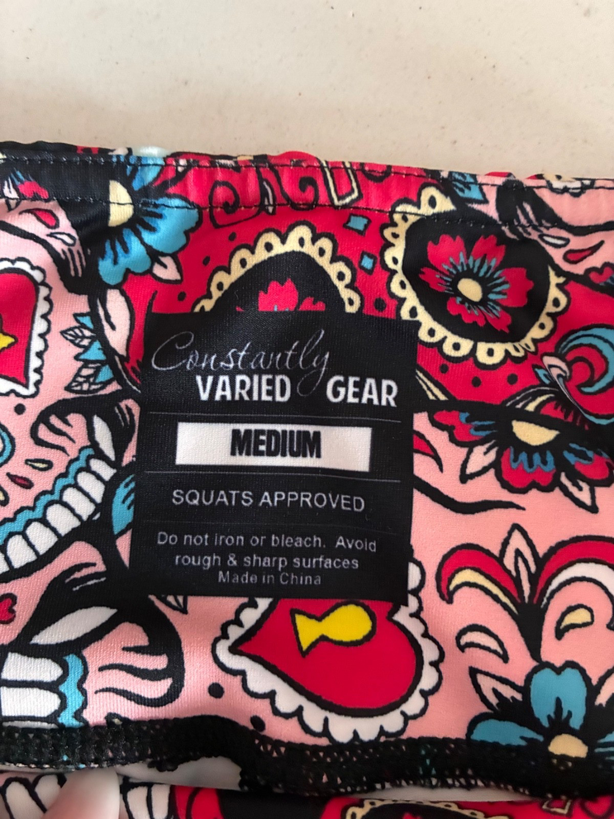 Constantly Varied Gear CVG Squat Proof Capri Sugar Skulls