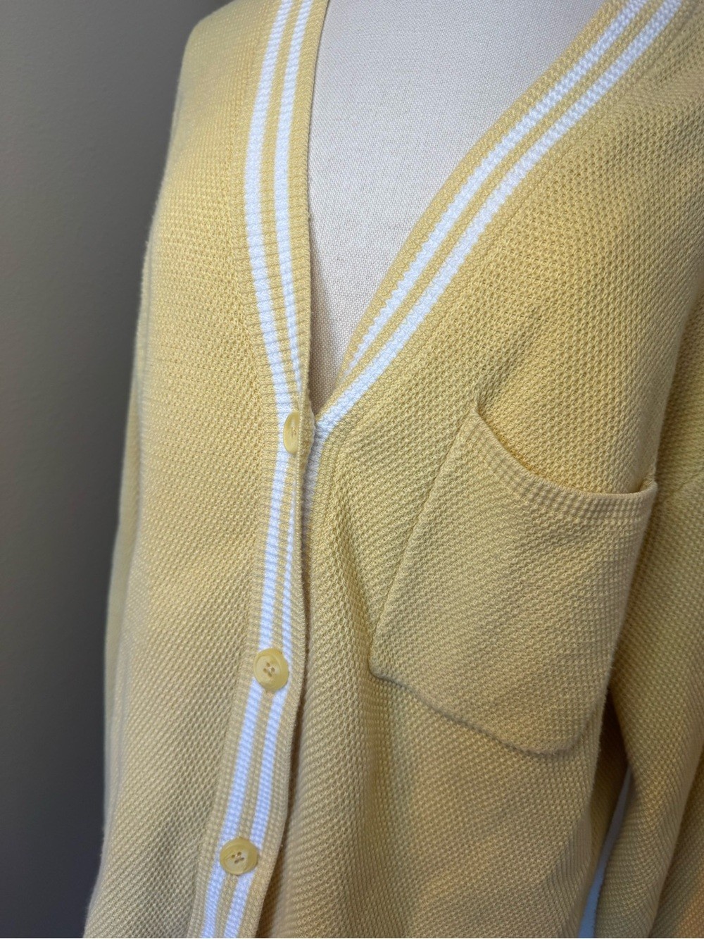 Alo Yoga “Tennis Club” cardigan in Butter Color