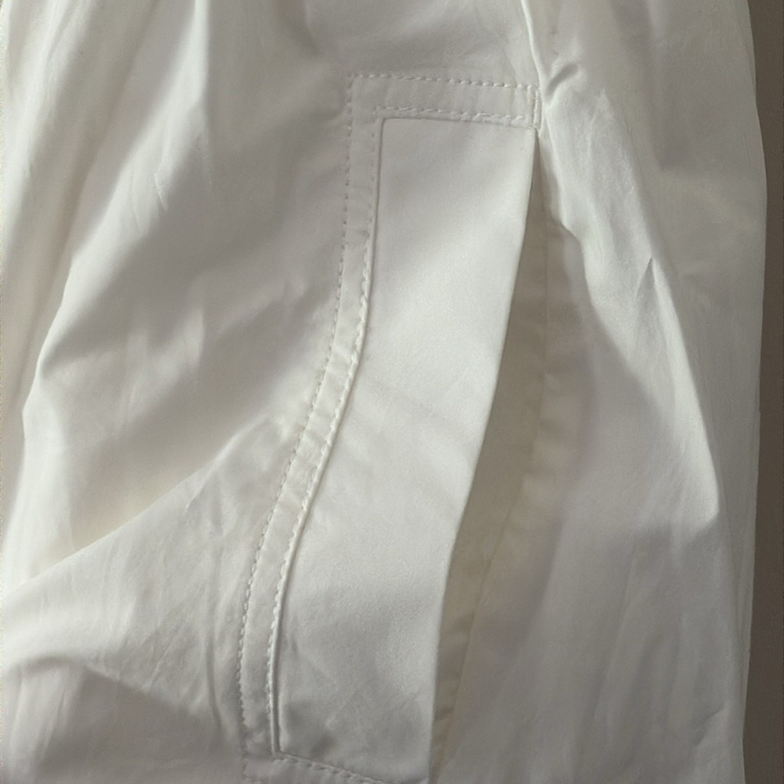 J. Crew Fit-and-flare mini dress cotton poplin structured flare hem white size 4