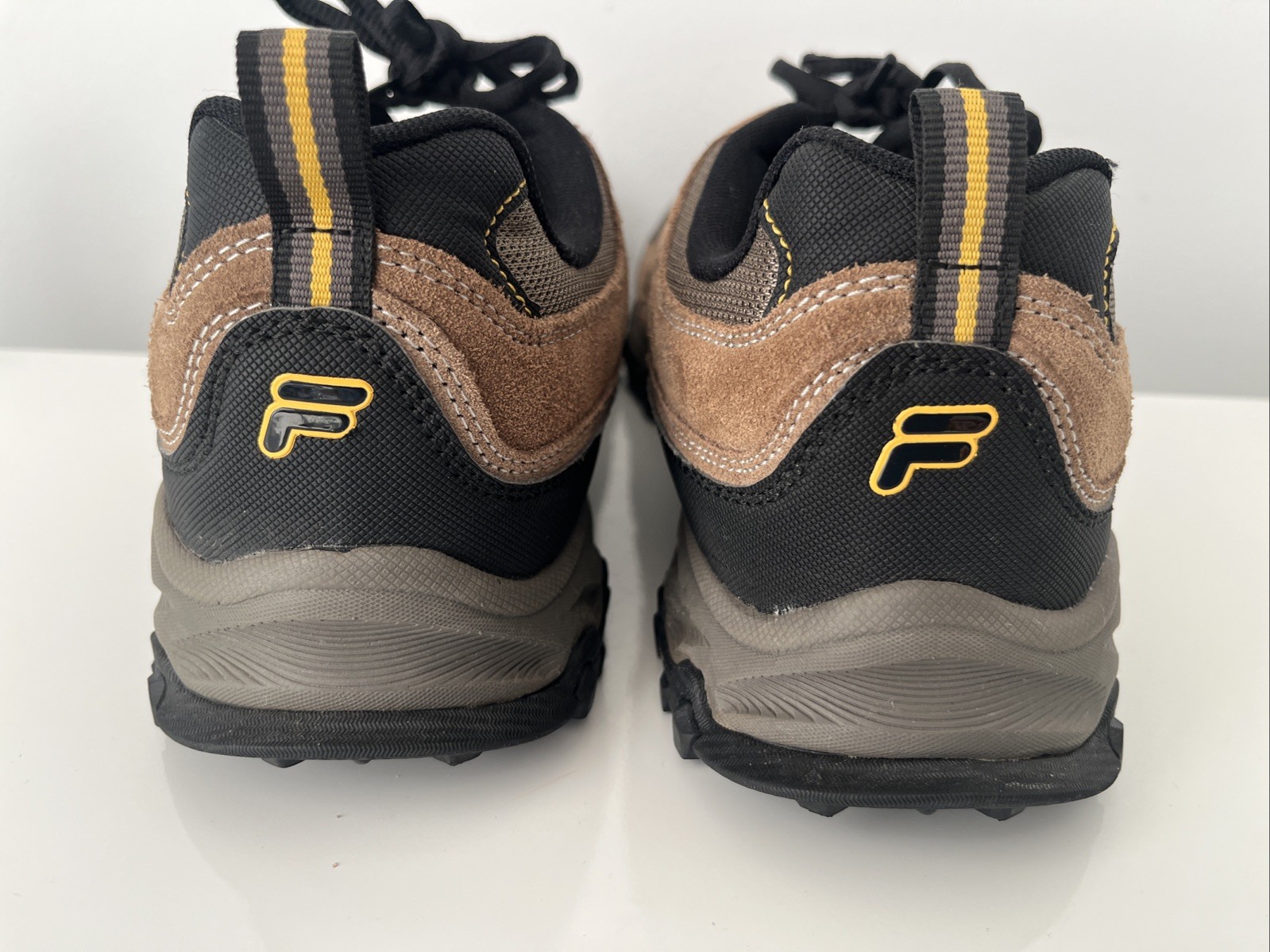 FILA Travail 2 Men’s Hiking Trail Shoes Size 10.5 Brown Gold Fusion Walnut