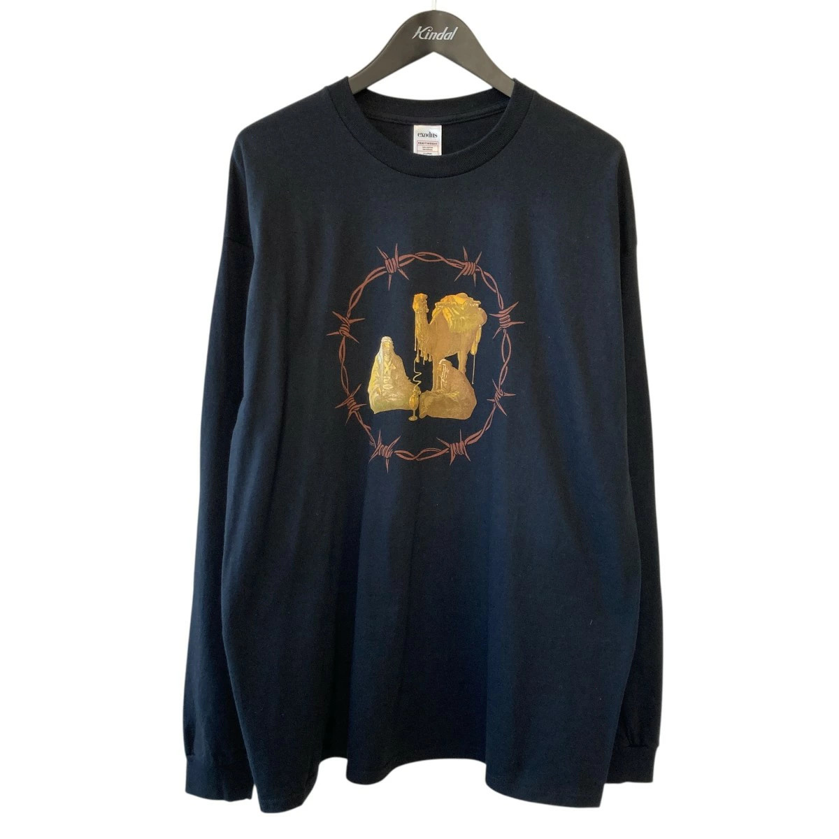Exodus Black Long Sleeve T-Shirt XL 56cm/22in Used Good Condition