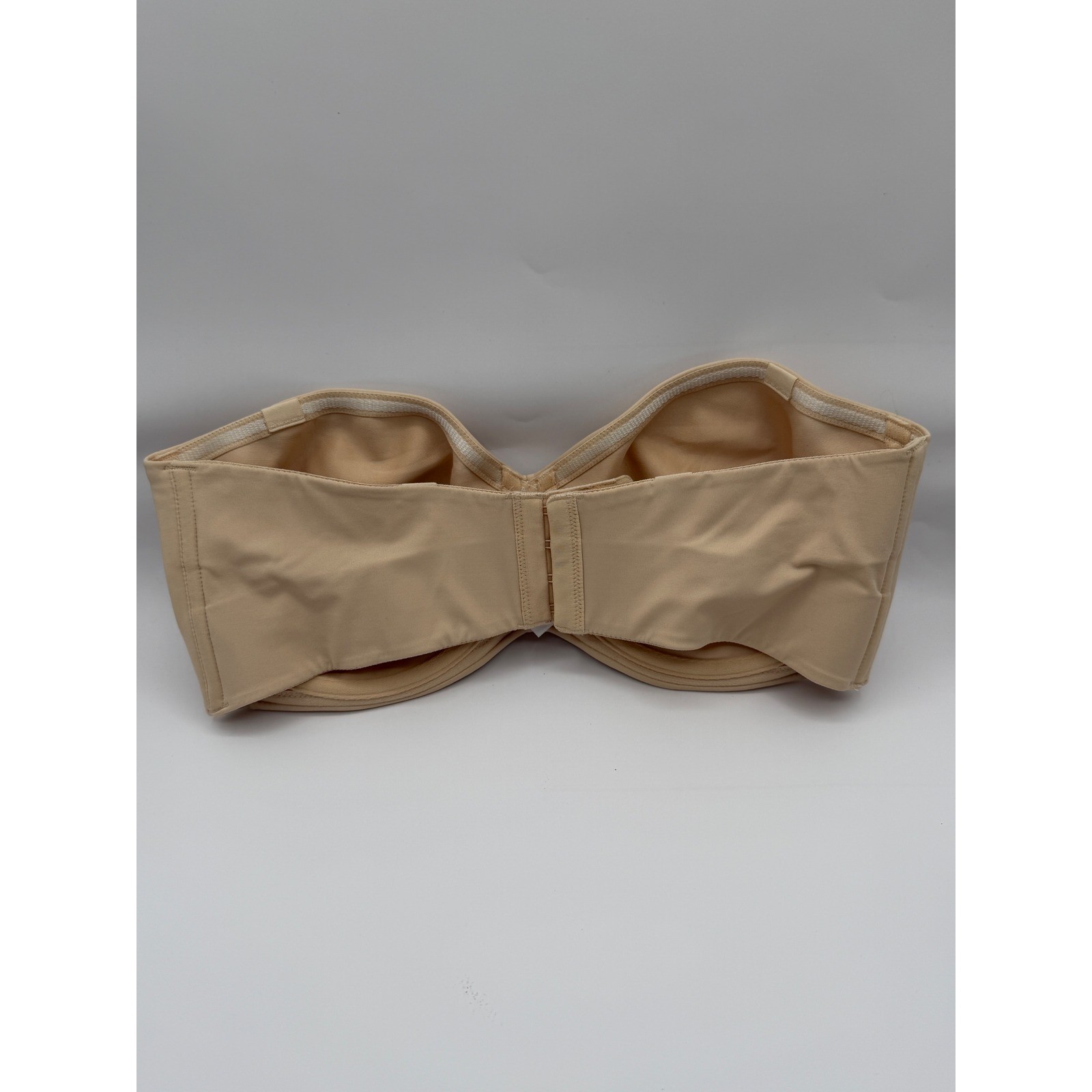 Delimira Strapless Bra Womens 36DD Beige Underwire Molded W592J Full Coverage