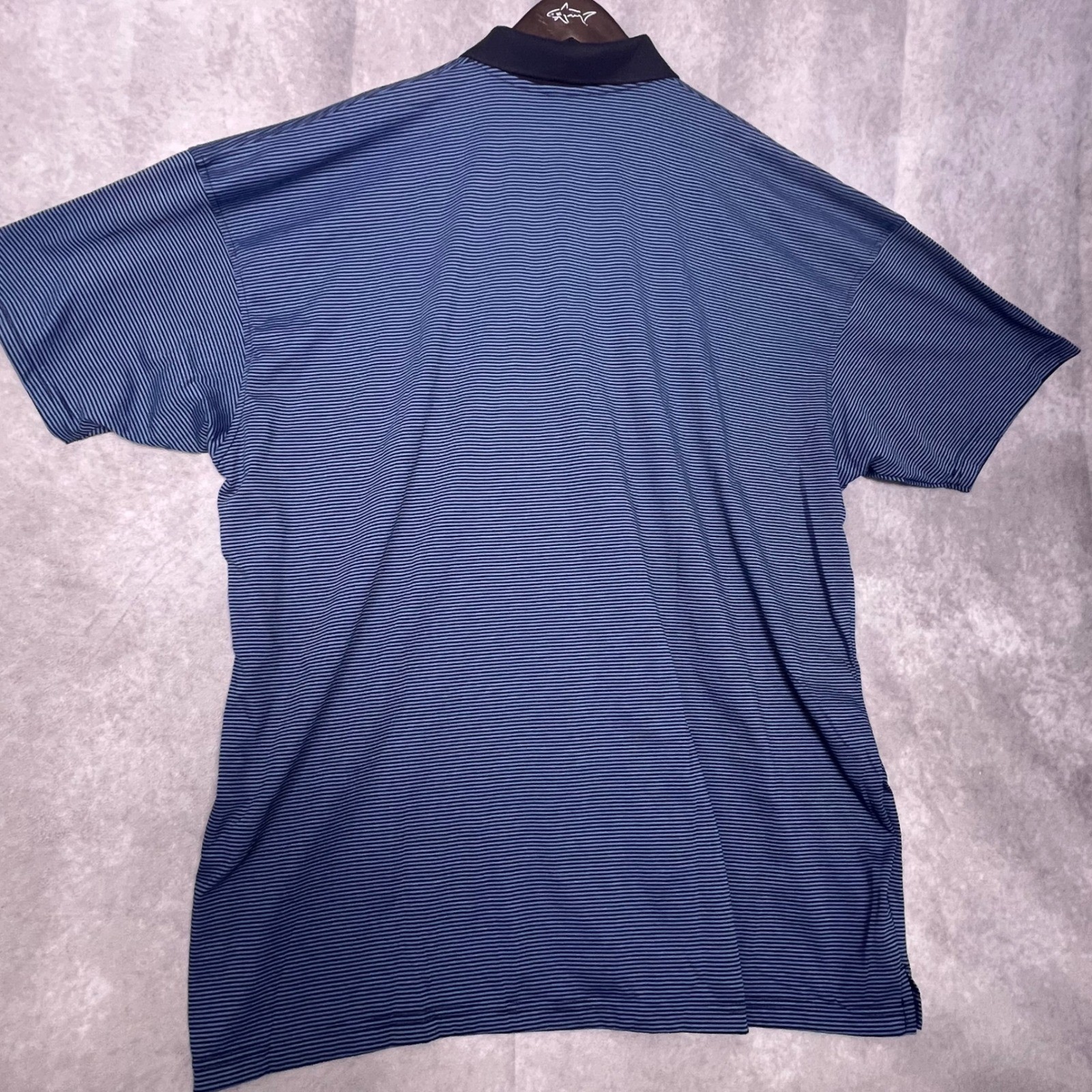 Blue Generation Polo Shirt Mens 4XL Blue Striped NWT Short Sleeve Casual