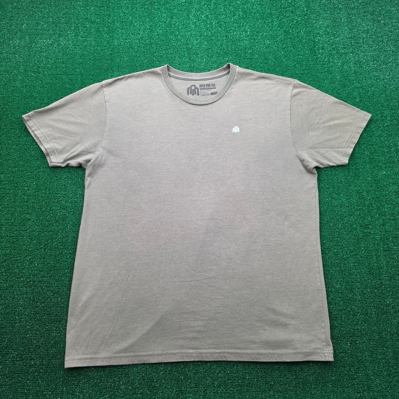 INTO THE AM Premium Basic Tshirt Mens XL Green Sage Short Sleeve Casual Tee