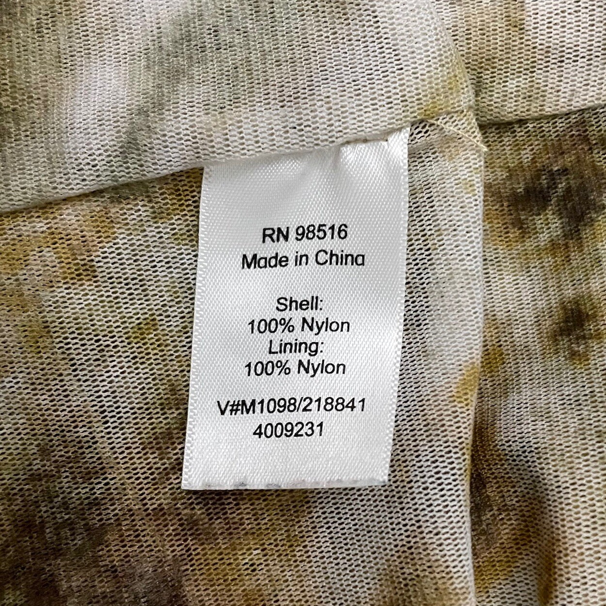 Coldwater Creek Plus Size 1X Mesh Top Layered Sleeveless Brown Mustard Multi