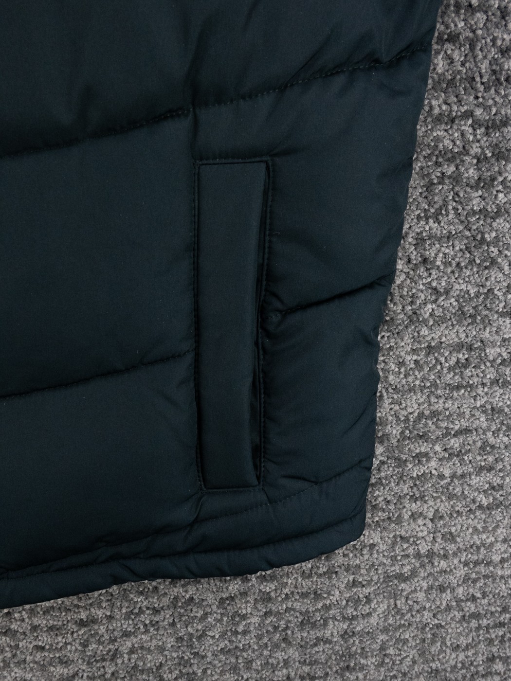 Hollister Puffer Vest Mens Medium Black Full Zip Insulated Jacket Outdoor Preppy