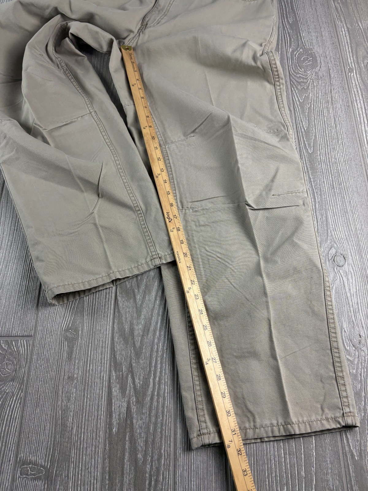 The North Face Men’s 38 Khaki Tan Outdoor Hiking Belted Inseam 32 Pants Y2K