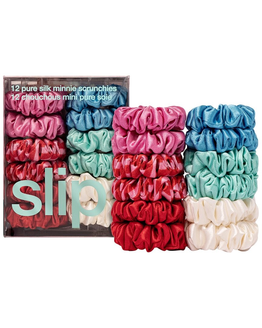 Slip® Pure Silk Set Of 12 Minnie Scrunchies – Sundown Women’s