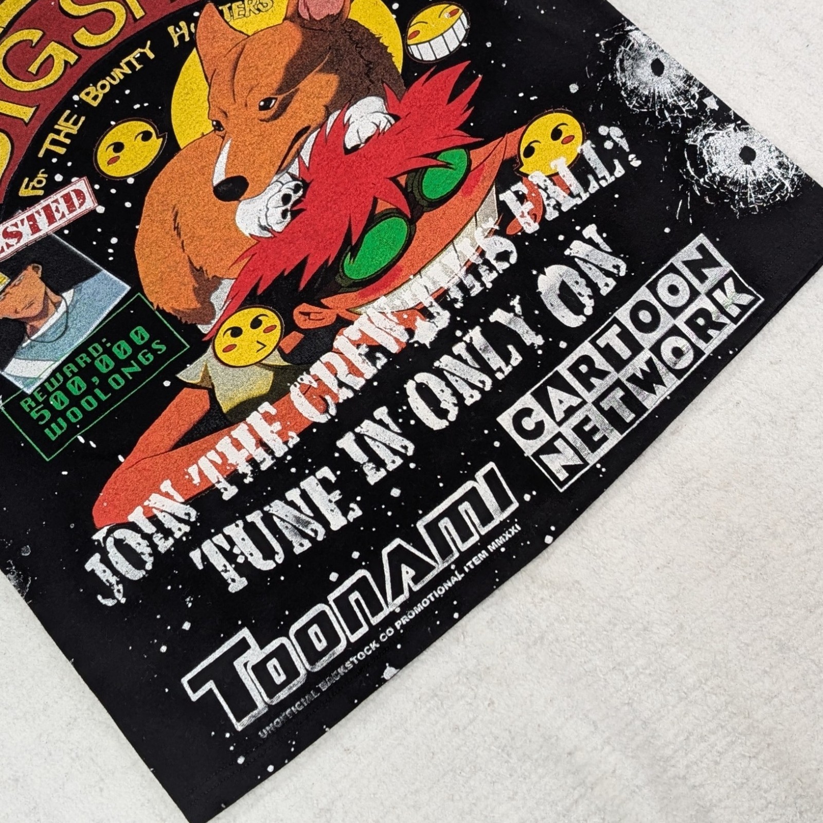 Cowboy Bebop AOP All-Over Print T-Shirt Men’s Large Black Backstock Co Anime