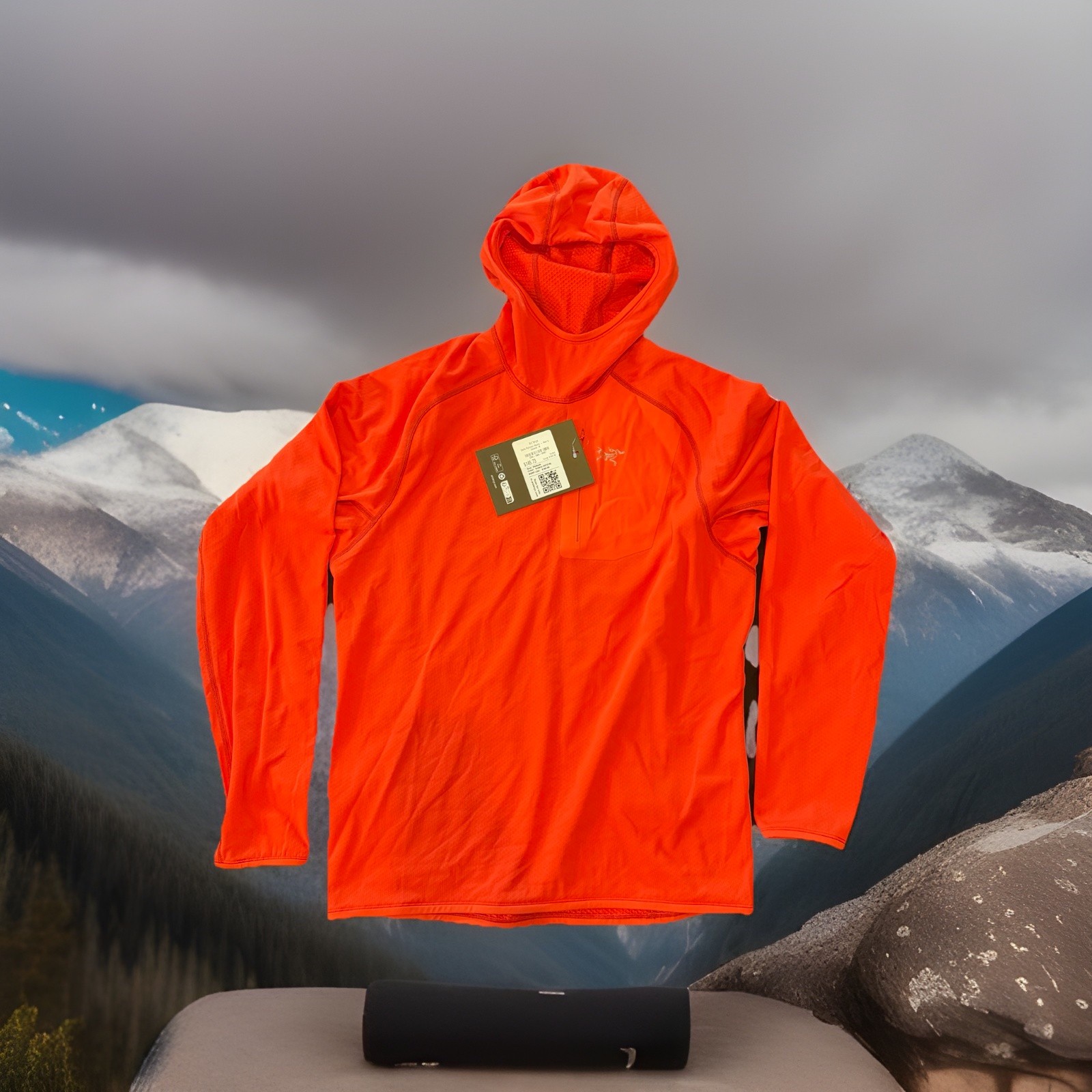 New Arcteryx Delta Pullover Hoody Med Solaris Orange Lightweight MSRP $180 NWT