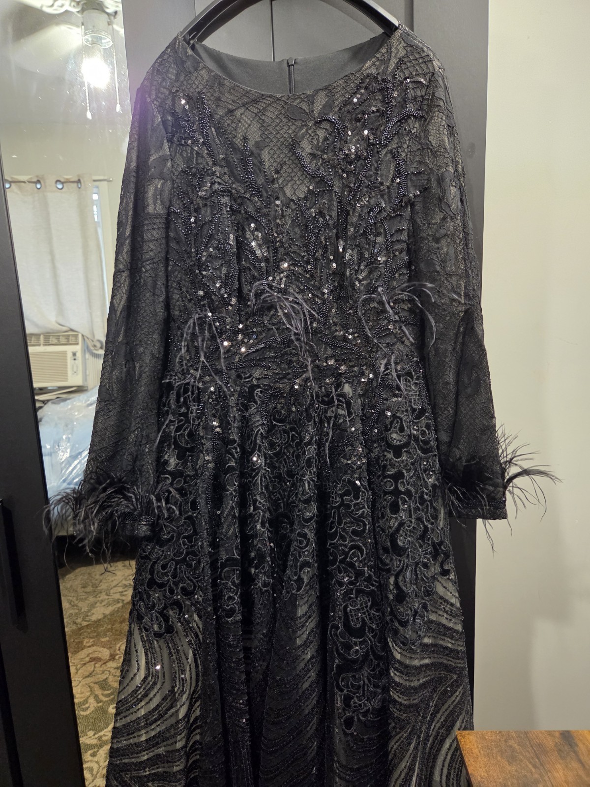 Custom Made Dress – Black – Long Sleeve