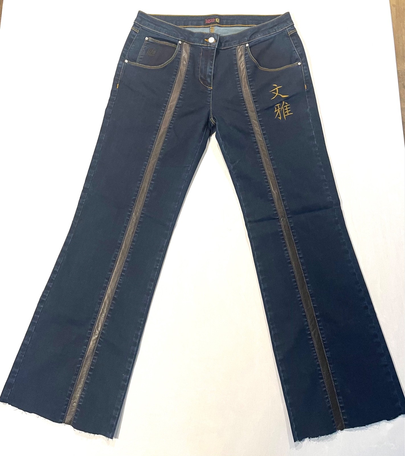 Tara’s Elegance Swarovski Embellished Pockets Womens Flared Jeans Size 10