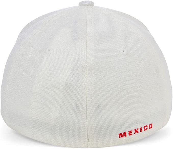 Oakley Tincan Mexico Flag Baseball Stretch Fit Cap Hat White Small/Medium New