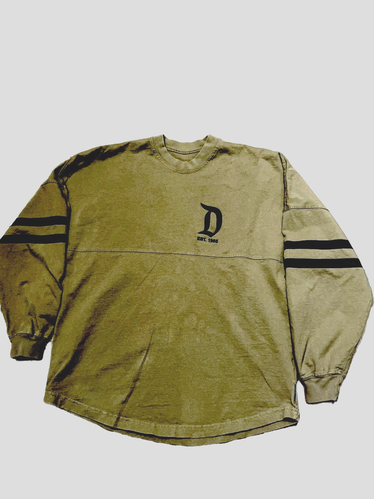 Disney Parks Men Sweatshirt SZ M Olive Spirt Jersey Disneyland Resort Arch Logo