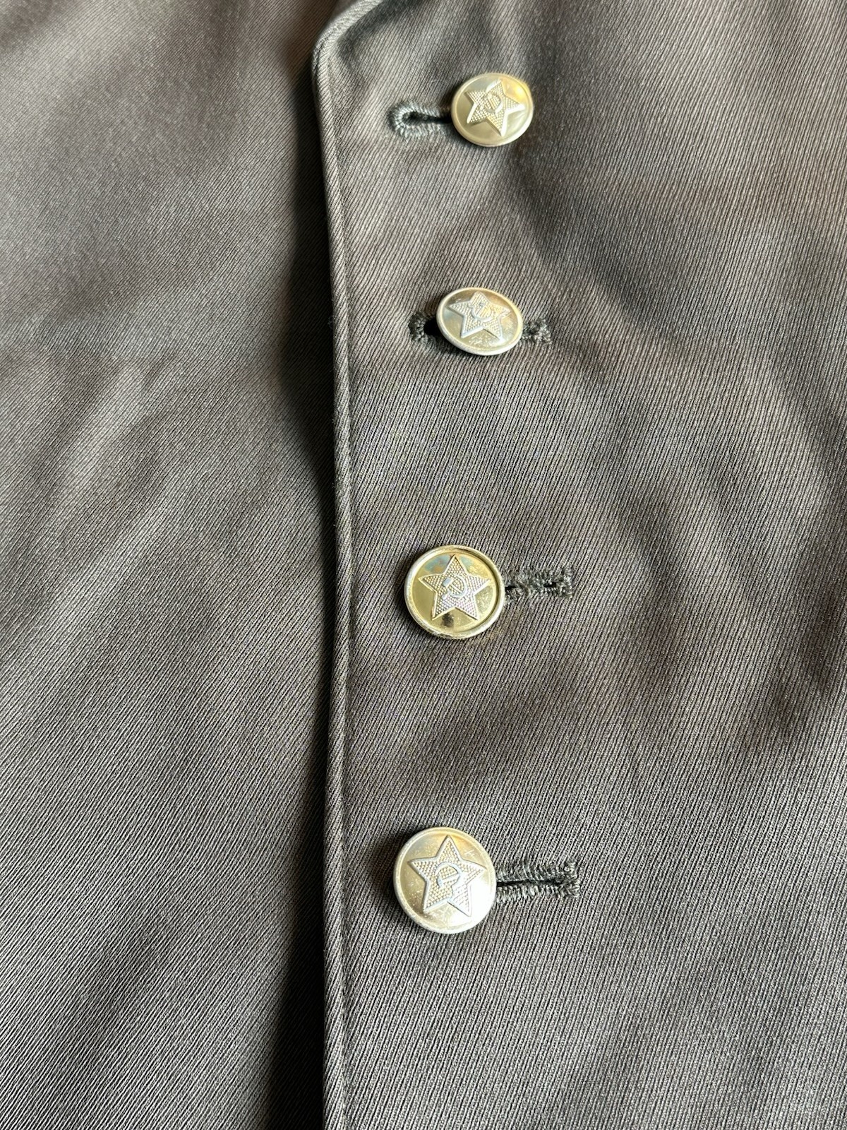 Vintage Military Jacket With Hardware – Russian?