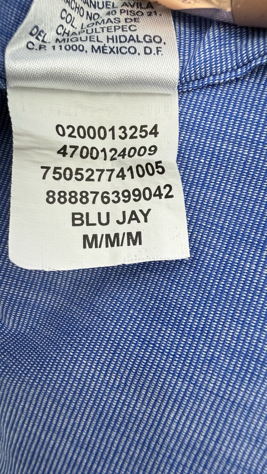 Chaps Mens Medium Blue Button Down Shirt Easy Care Cotton Blend NWT Classic Fit