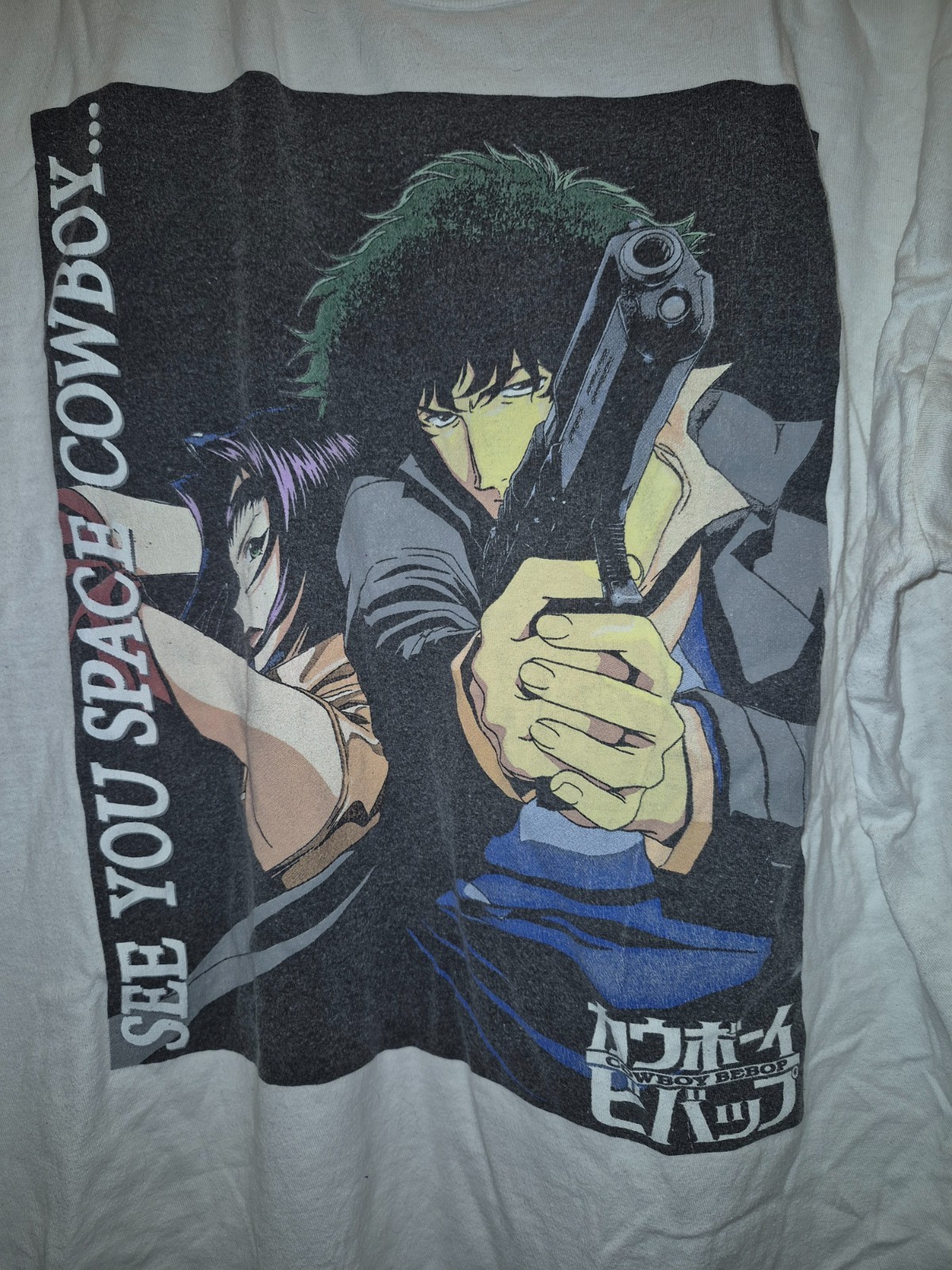 Sunrise Funimation Cowboy Bebop Anime Tee Shirt Rare Size XL