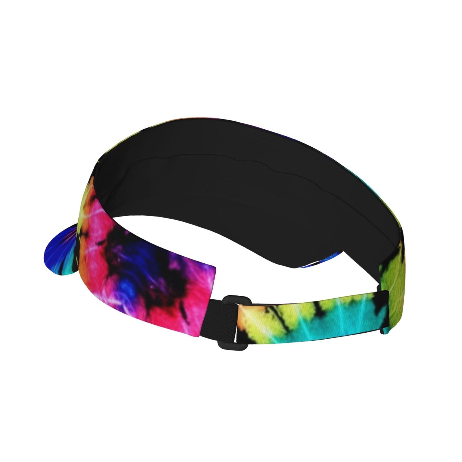 Tie Dye Visor Cap Sun Hat for Women Men Teens for for Sports, Beach, Tennis, …