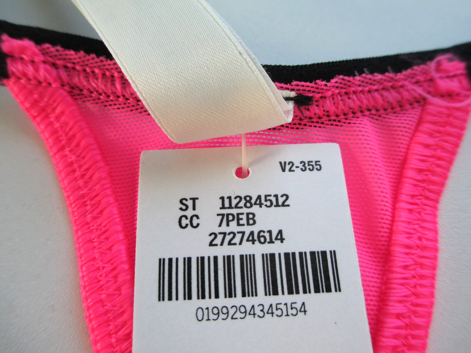 VICTORIA’S SECRET PINK High Leg Thong Panty S M L XL Pink Black NWT Strappy VS